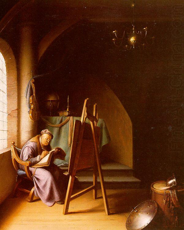 Gerrit Dou Man Writing in an Artist's Studio china oil painting image